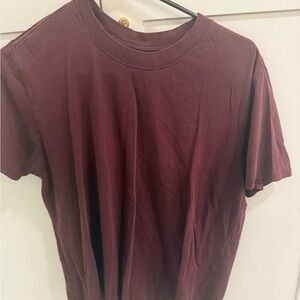 lululemon athletica Women's Burgundy Short Sleeve Tee
